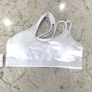 Lavaloka Activewear White Sports Bra. NWT. Small. Sample Sale.